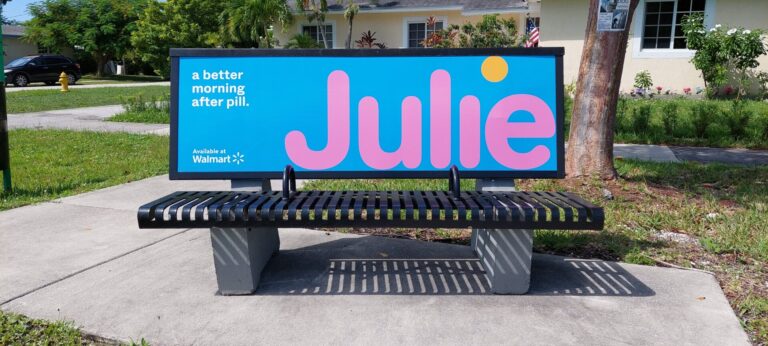 Julie-Street-furniture-bench-OOH-ad-_-OneScreen